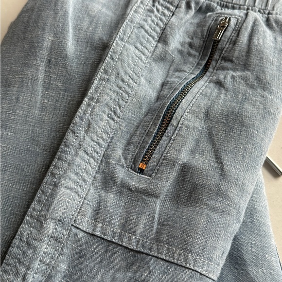 Athleta Cabo Linen Jogger Chambray Texture Size 8 TALL - Picture 14 of 16